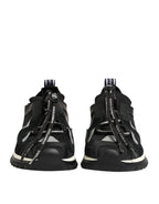Dolce & Gabbana Black Mesh Sorrento Trekking Sneakers Shoes