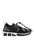 Dolce & Gabbana Black Mesh Sorrento Trekking Sneakers Shoes