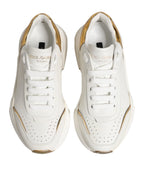 Dolce & Gabbana White Gold Daymaster Low Top Sneakers  Shoes