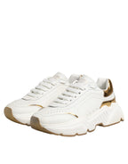 Dolce & Gabbana White Gold Daymaster Low Top Sneakers  Shoes