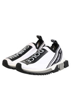 Dolce & Gabbana White Logo Low Top Sorrento Sneakers Shoes