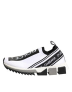 Dolce & Gabbana White Logo Low Top Sorrento Sneakers Shoes