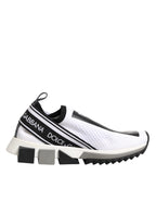 Dolce & Gabbana White Logo Low Top Sorrento Sneakers Shoes