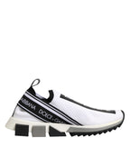 Dolce & Gabbana White Logo Low Top Sorrento Sneakers Shoes