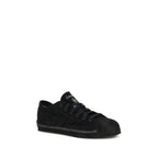 Y-3 Black Leather Low Top Sneakers