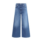 Citizens of Humanity Blue Cotton Cropped Jeans