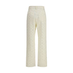 Golden Goose White Cotton Casual Pants