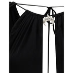 Marine Serre Black Viscose Top