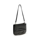 Diesel Black Calf Leather Bos Taurus Shoulder Bag