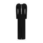 Marine Serre Black Viscose Casual Dress