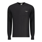 Accademia Militare Black Cotton Men Sweater