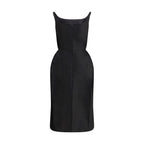 Magda Butrym Black Cotton Casual Dress
