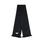 MM6 Black Wool Scarf