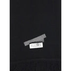 MM6 Black Wool Scarf