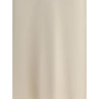 Brunello Cucinelli Cream Acetate Midi Skirt