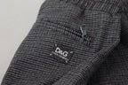 Dolce & Gabbana Gray Striped Wool Skinny Trouser Pants