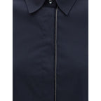 Brunello Cucinelli Blue Cotton Shirt