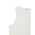 Jil Sander White Cotton Sleveless Jacket