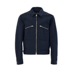Tom Ford Blue Cotton Shell Jacket