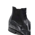 Dolce & Gabbana Black Leather Chelsea Boots