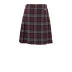 Dolce & Gabbana Bordeaux Wool Mini Skirt