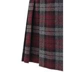 Dolce & Gabbana Bordeaux Wool Mini Skirt