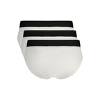 Bikkembergs White Cotton Men Brief