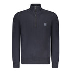 Hugo Boss Blue Cotton Men Sweater