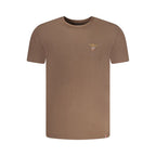 Aeronautica Militare Brown Cotton Men T-Shirt