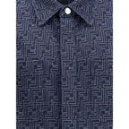 Fendi Blue Cotton Denim Jacket