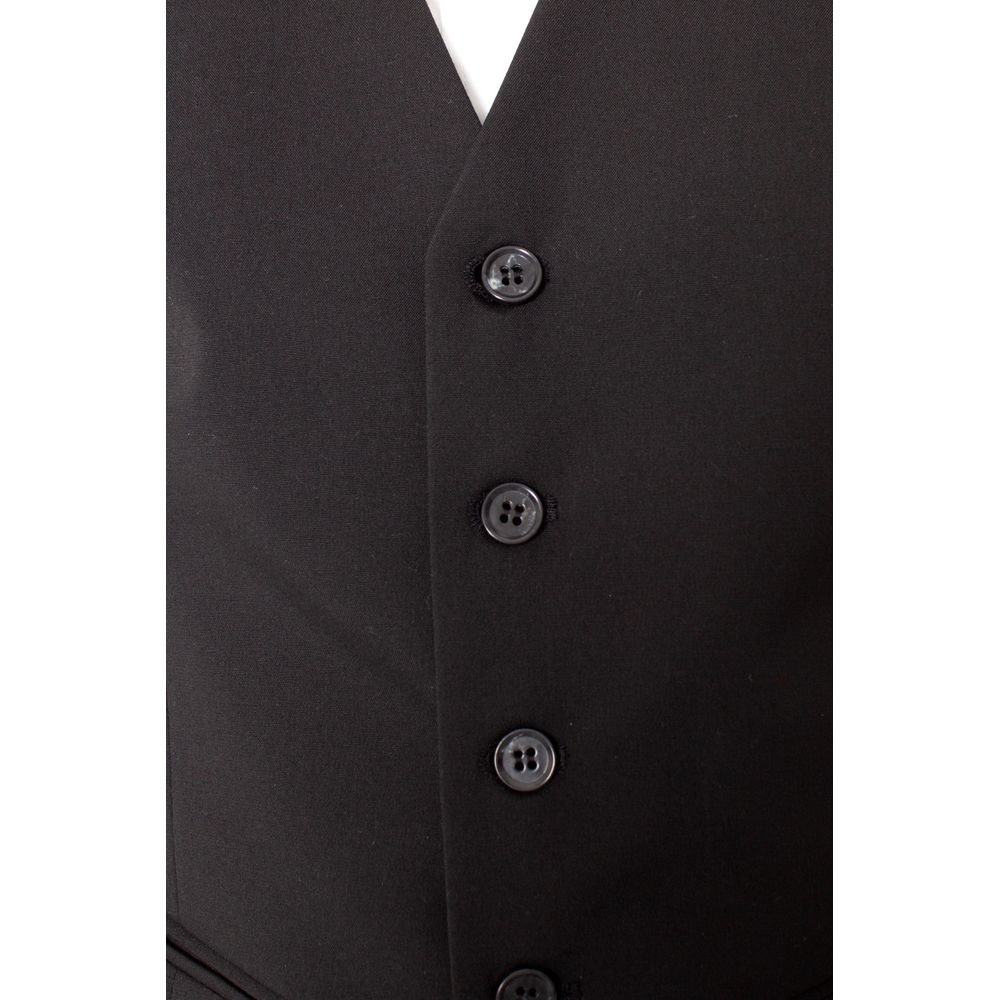Selected Black Polyester Waistcoat