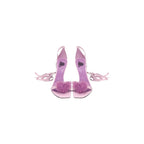 Aniye By Purple Leather High Heel Pumps