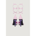 Aniye By Purple Leather High Heel Pumps