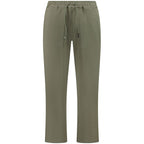K-WAY Green Cotton Men Trouser