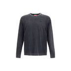 Diesel Gray Cotton Sweatshirt