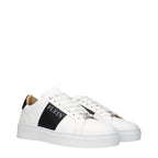 Philipp Plein White Leather Sneakers