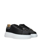 Philipp Plein Black Leather Chunky Sneakers