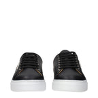 Philipp Plein Black Leather Low Top Sneakers