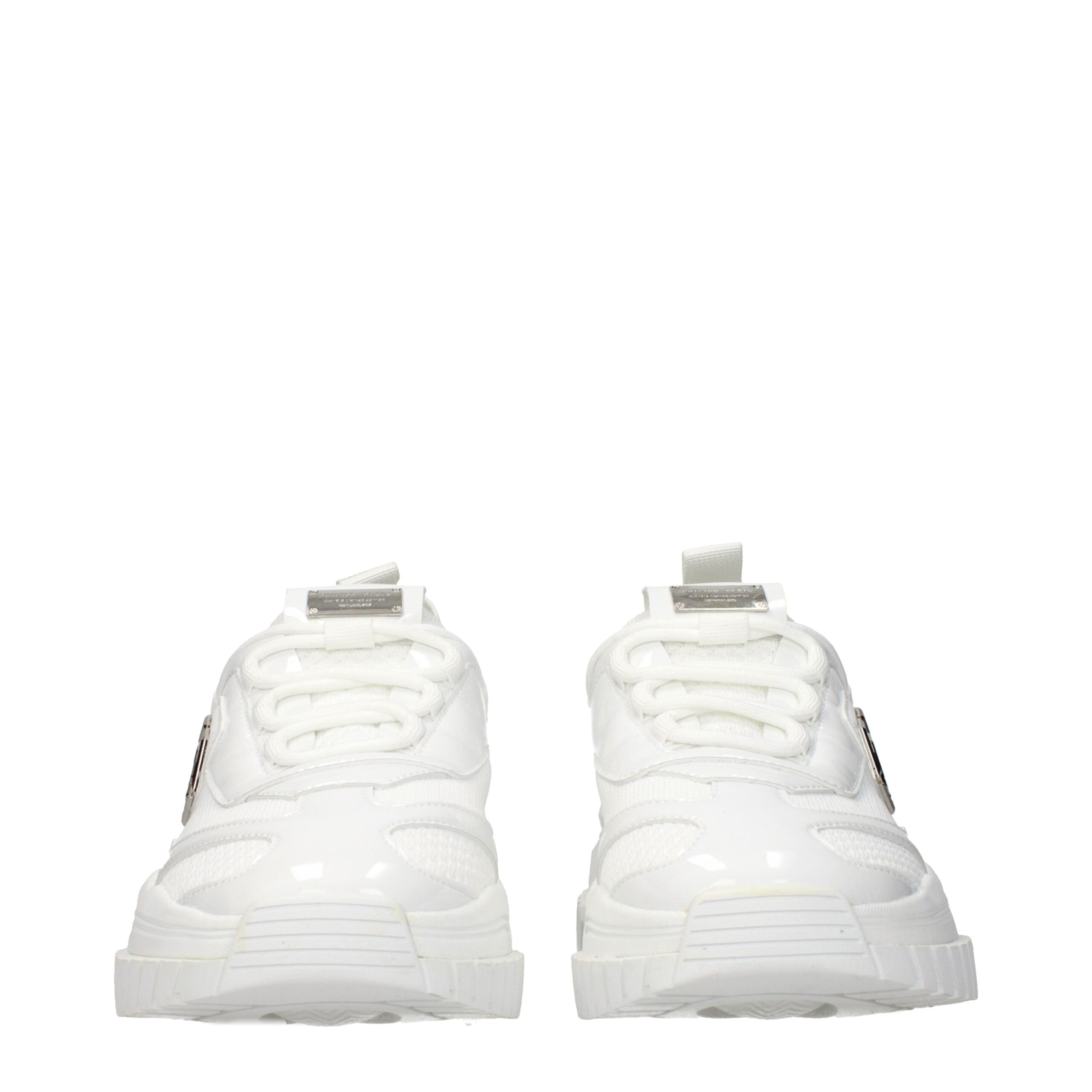Philipp Plein White Fabric Chunky Sneakers