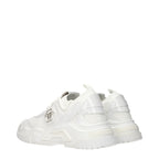 Philipp Plein White Fabric Chunky Sneakers