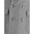 Gi Capri Gray Fleece Wool Coat