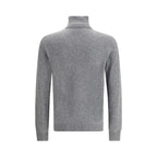 Aragona Cashmere Gray Merino Wool Turtleneck