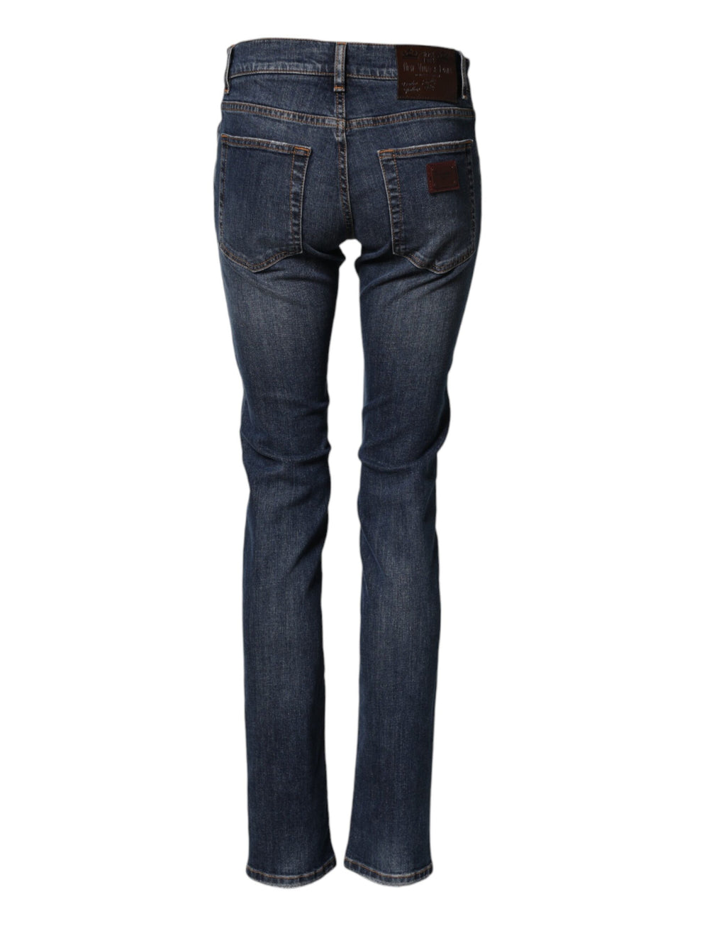 Dolce & Gabbana Blue Cotton Stretch Skinny Men Denim Jeans