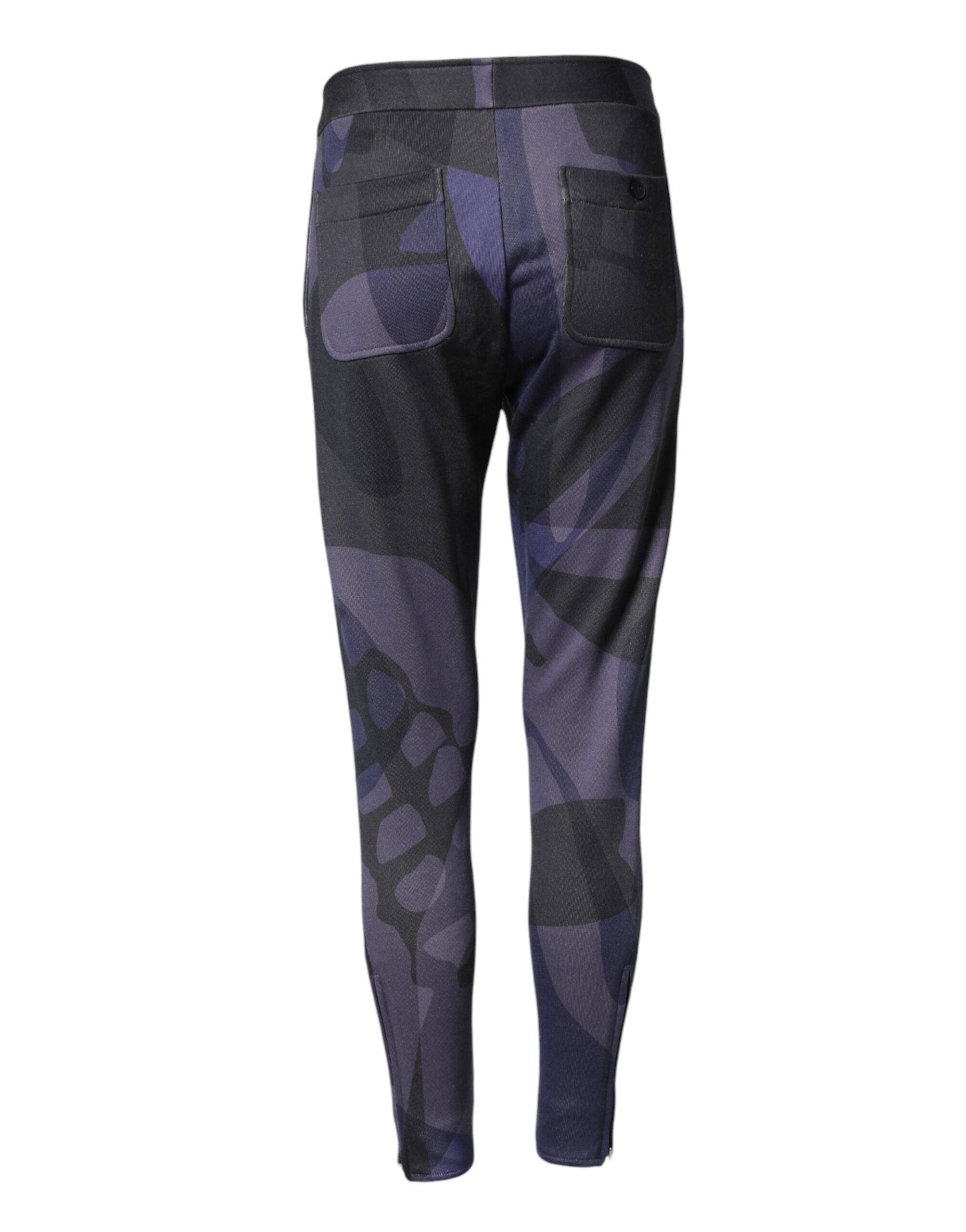 Alexander McQueen Multicolor Patterned Tapered Fit Men Pants