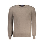 K-WAY Brown Wool Men Sweater