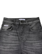 Dolce & Gabbana Gray High Waist Cotton Skinny Denim Jeans