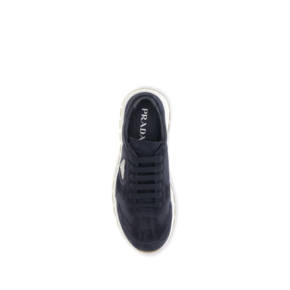 Prada Black Recycled Polyamide Athletic Sneakers
