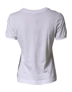 Dolce & Gabbana White DG Logo Crew Neck Short Sleeves  T-shirt