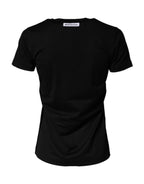 Dolce & Gabbana Black Graphic Crew Neck Short Sleeves T-shirt