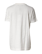 Dolce & Gabbana White Logo Crew Neck Short Sleeves T-shirt